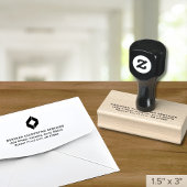Bedrijfsadres Logo Rubberstempel