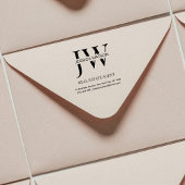 Bedrijfsadres Monogram Vastgoed Bedrijf Rubberstempel