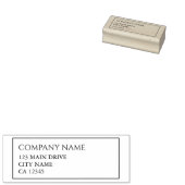 Bedrijfsadres Professionele bedrijfsgrens Rubberstempel (Gestempeld)