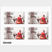 Bedrijfsadres Stickers Landnetcode van land naar m (Vel)