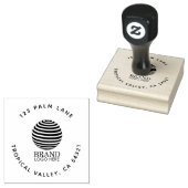 Bedrijfsadres van zakelijke Logo Rubberstempel (Gestempeld)