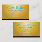 Bedrijfsadviseur Gouden Waarde Groot Budget Visitekaartje (Voorkant / Achterkant)