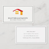 bedrijfsadviseur | makelaar in onroerend goed visitekaartje (Voorkant / Achterkant)