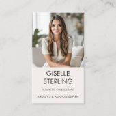 Bedrijfsadviseur Neutraal Professionele Foto Visitekaartje (Voorkant)