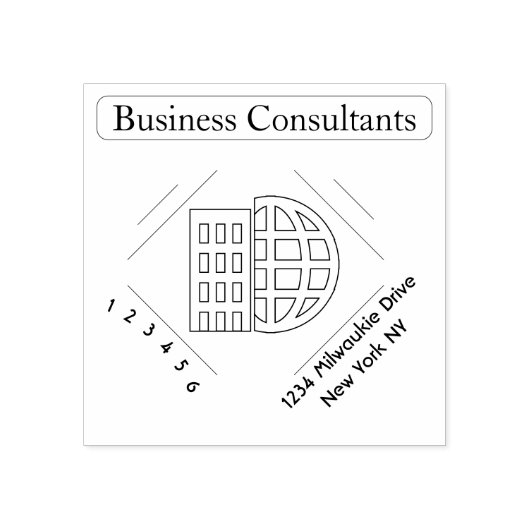 Bedrijfsadviseur Rubberstempel (Afrduk)