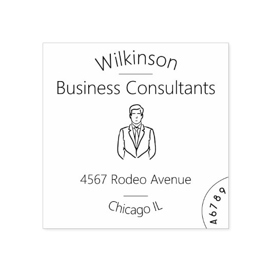 Bedrijfsadviseur Rubberstempel (Afrduk)