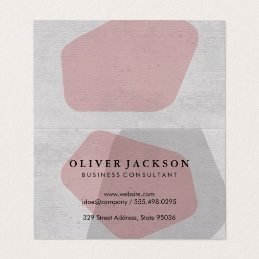 Bedrijfsadviseur Visitekaartje (Buitenkant ongevouwen)