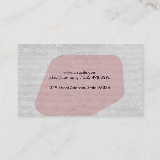 Bedrijfsadviseur Visitekaartje (Achterkant)