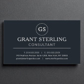 Bedrijfsadviseur Zwart Zilver Luxe Visitekaartje