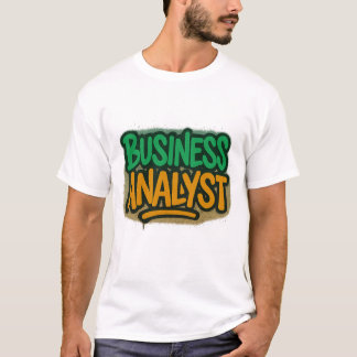 Bedrijfsanalist Graffiti Stijl T-shirt