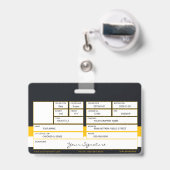 Bedrijfsbadge Badge (Achterkant met uittrekbare clip)