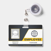 Bedrijfsbadge Badge (Voorzijde met uittrekbare clip)