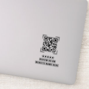 Bedrijfsbedrijf Beoordeel ons QR-code scannen Sticker