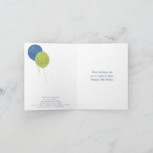 Bedrijfsbedrijf Budget Verjaardag Kaart (Binnen)