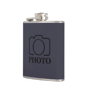 Bedrijfsbedrijf Creëer Uw eigen aangepaste Sjabloo Heupfles (Links)