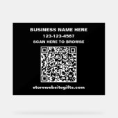 Bedrijfsbedrijf Marketing promoten QR-code Acryl Bord (Voorkant)