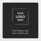 Bedrijfsbedrijf Minimalist Custom Black Business Labels (Design 1)