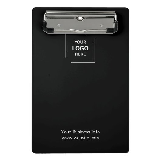 Bedrijfsbedrijf Minimalist Custom Logo Mini Klembord (Voorkant)