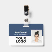 Bedrijfsbeveiliging Id Naam Badges Werknemer (Voorzijde met clip)