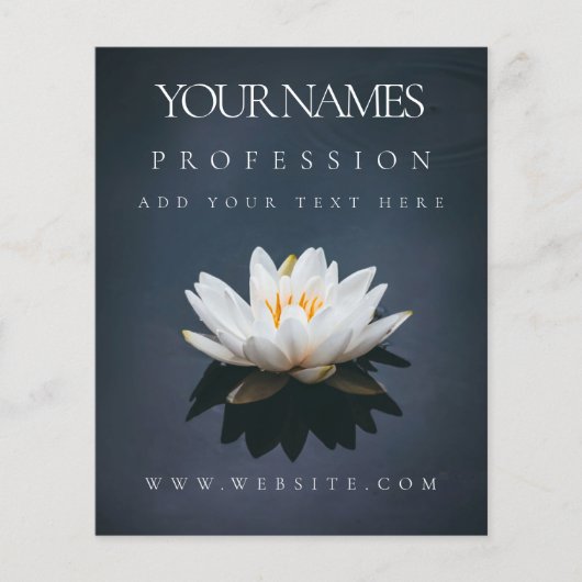 BEDRIJFSBEVORDERING : LOTUS OP WATER FLYER (Voorkant)