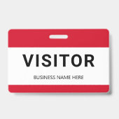 Bedrijfsbezoekersbadge ID-badge Badge (Achterkant)