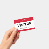 Bedrijfsbezoekersbadge ID-badge Badge (Handheld)