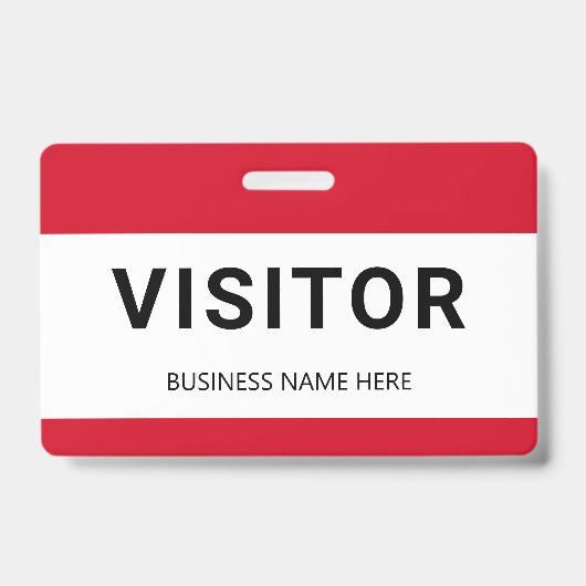 Bedrijfsbezoekersbadge ID-badge Badge (Voorzijde)