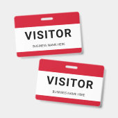 Bedrijfsbezoekersbadge ID-badge Badge (Voor- en achterkant)