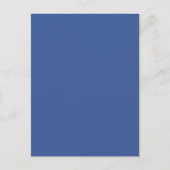 Bedrijfsblauwe op maat gemaakte ansichtkaart briefkaart (Voorkant)