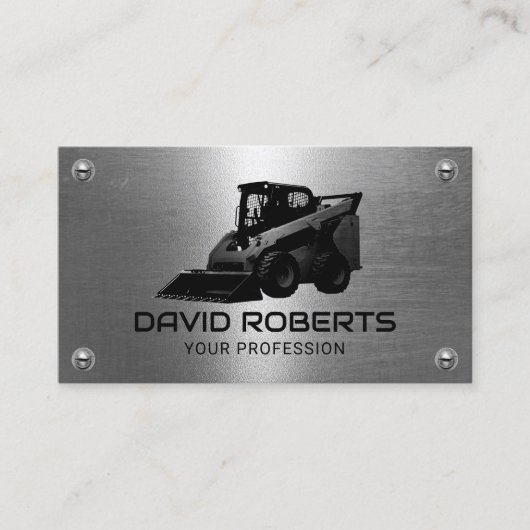 Bedrijfsbouwapparatuur — Metaal Visitekaartje (Voorkant)