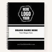 Bedrijfsbranding en relatiegeschenk notitieboek (Voorkant)