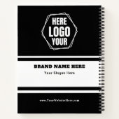 Bedrijfsbranding en relatiegeschenk notitieboek (Achterkant)