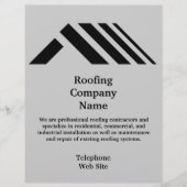 Bedrijfsbrochure voor dakbedekking flyer (Voorkant)