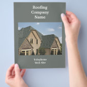 Bedrijfsbrochure voor dakbedekking flyer (Hand)