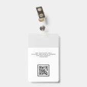 Bedrijfsbureau Aangepaste Werknemer  Badge (Achterkant met clip)