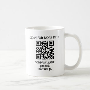 Bedrijfscadeau QRcode met personalisatie BG Koffiemok