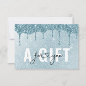 BEDRIJFSCERTIFICAAT | Blauwe glitterval (Voorkant)