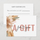 BEDRIJFSCERTIFICAAT | BOHO TROPICAL (Voorkant / Achterkant)