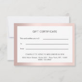 BEDRIJFSCERTIFICAAT cadeau voor u (Achterkant)