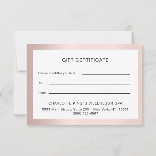 BEDRIJFSCERTIFICAAT cadeau voor u (Achterkant)