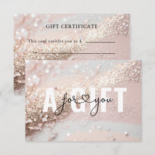 BEDRIJFSCERTIFICAAT | GLITTER (Voorkant / Achterkant)