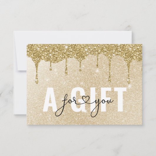 BEDRIJFSCERTIFICAAT | Gold Glitter Drop (Voorkant)