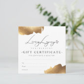 BEDRIJFSCERTIFICAAT | Minimalistisch goudpenseel (Staand voorkant)