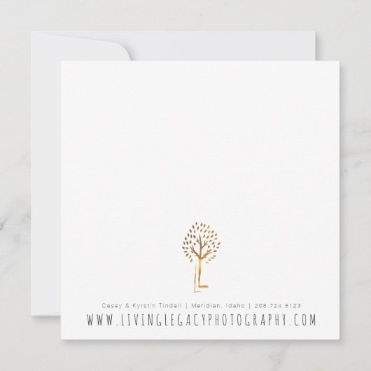 BEDRIJFSCERTIFICAAT | Minimalistisch goudpenseel (Achterkant)