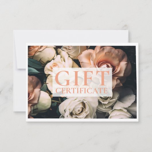 BEDRIJFSCERTIFICAAT | Modern | Floral | (Voorkant)