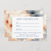 BEDRIJFSCERTIFICAAT | Modern | Floral | (Voorkant / Achterkant)