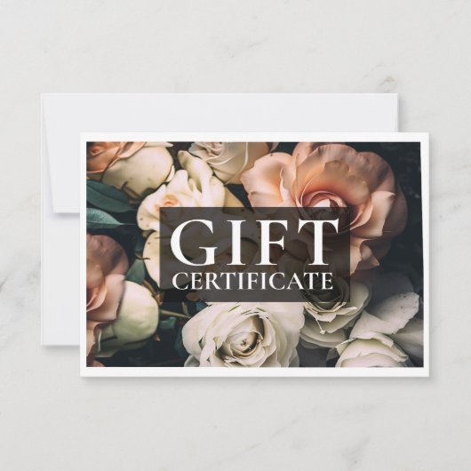 BEDRIJFSCERTIFICAAT | Modern | Floral | (Voorkant)