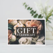 BEDRIJFSCERTIFICAAT | Modern | Floral | (Staand voorkant)
