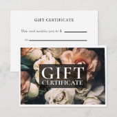 BEDRIJFSCERTIFICAAT | Modern | Floral | (Voorkant / Achterkant)