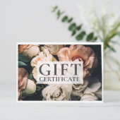 BEDRIJFSCERTIFICAAT | Modern | Floral | (Staand voorkant)